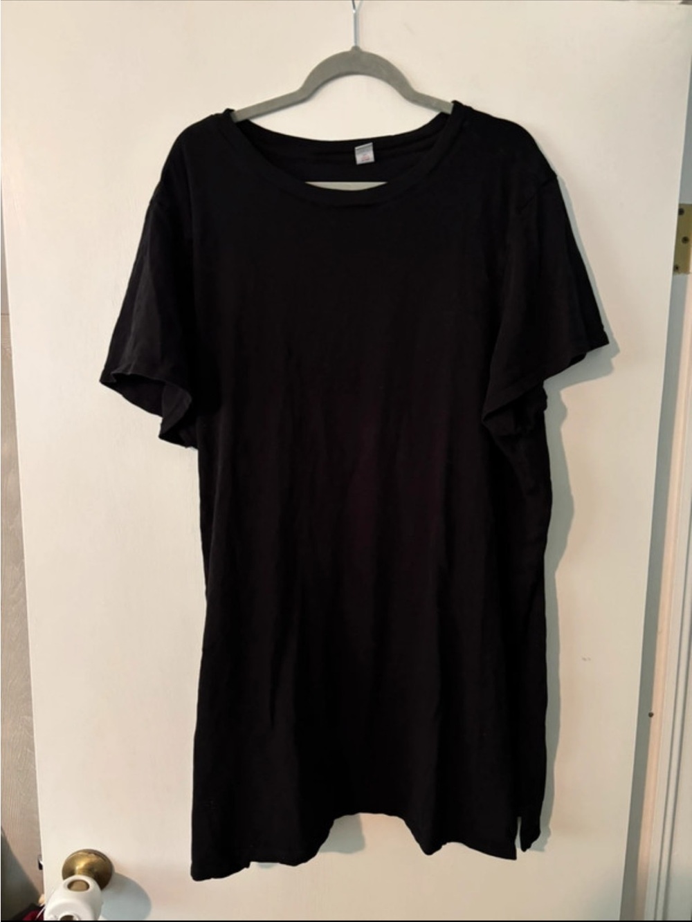 Black Short Sleeve t shirt Dress - Women's Casual Tee Dress